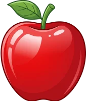 red apple